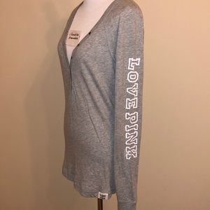 Victoria’s Secret LOVE PINK Y2K Vintage Style Henley M